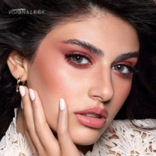 عدسات بيلا وود ستون، عدسات بيلا طبيعية، Bella Wood Stone، عدسات بيلا لون بني رمادي، عدسات تجميلية طبيعية، عدسات عيون بنية رمادية.